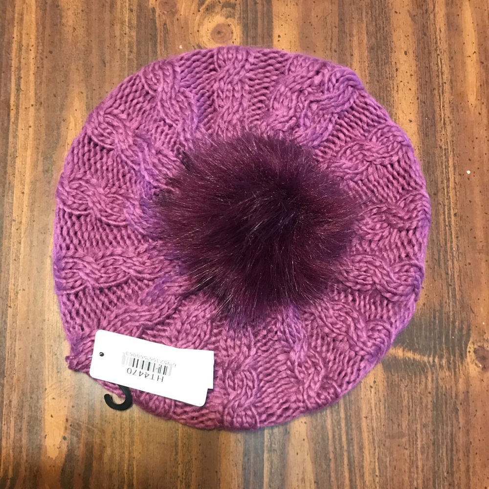 Purple ish slouch beanie
